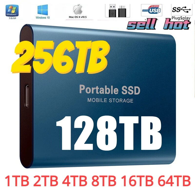 ޴  ָ Ʈ ̺,  ϵ ̺, Ʈ PC  丮 ġ, 2TB, 4TB, 8TB, 16TB, 64TB SSD